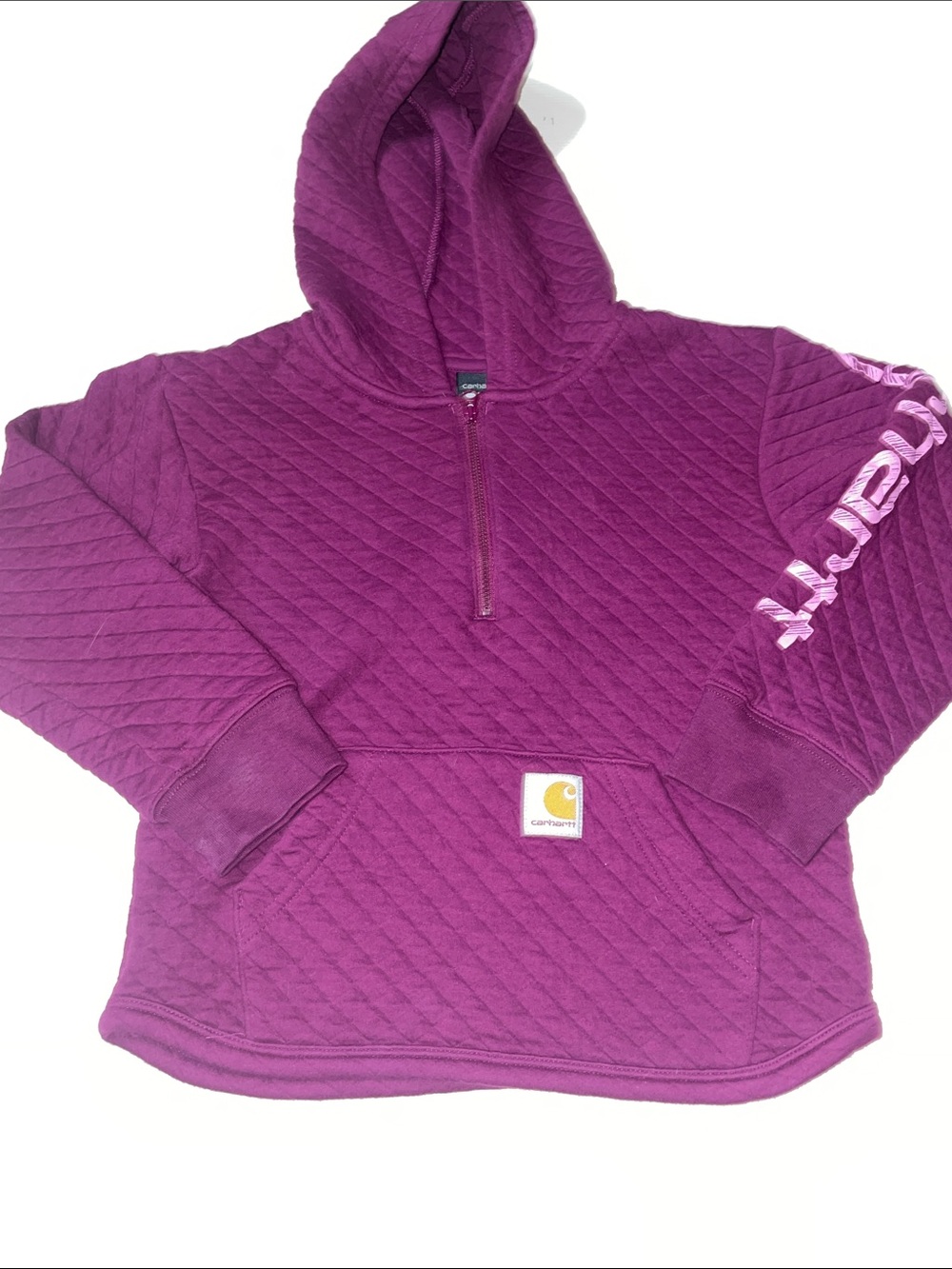 Carhartt girls hooded quarter zip size 6